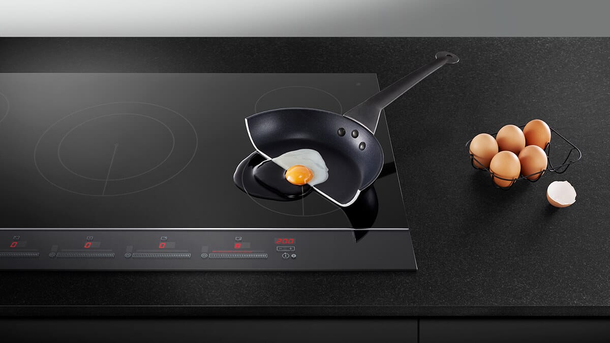 Fisher & Paykel CI604CTB1 60cm 4 Zone BuiltIn Electric Induction Hob