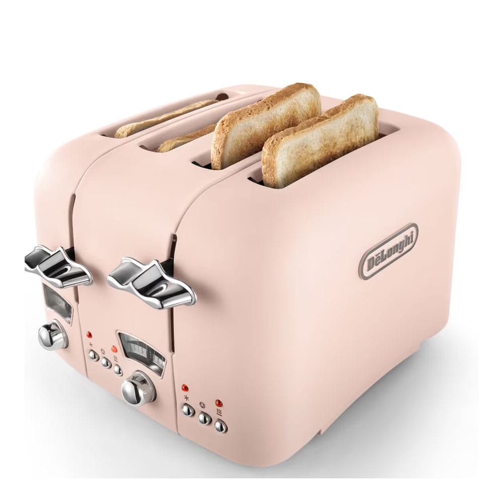 Pink Slice Toaster 4-Slice Toaster (Pink) SMEG Everything Kitchens