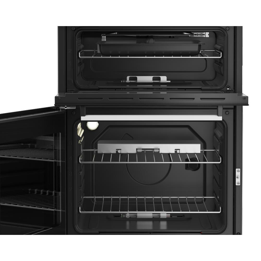 Beko EDG634W 60cm Gas Double Oven Gas Grill Cooker with Gas Hob
