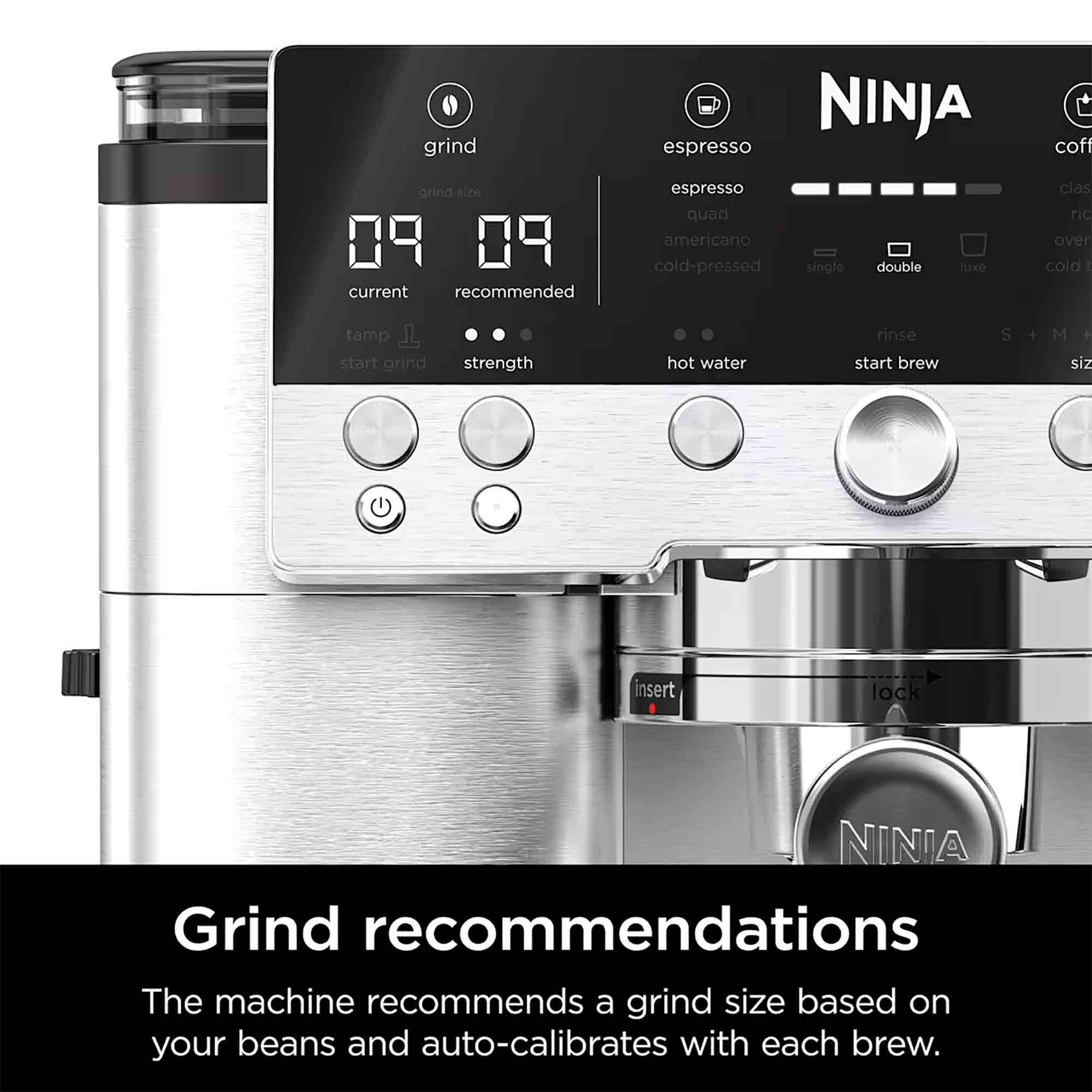 Ninja ES601UK Luxe Espresso Machine : Premium Coffee Experience