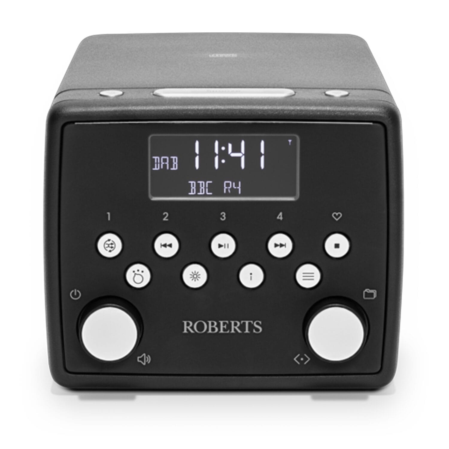 Roberts Sound49bk Bedside Alarm Clock Radio and CD